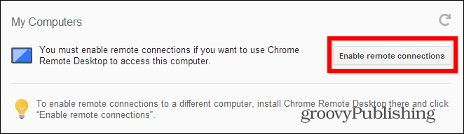 Chrome Remote Desktop PC ga aan de slag