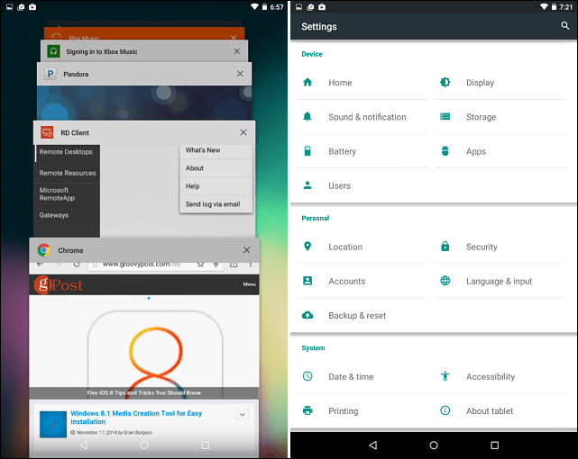 Android 5.0-functies