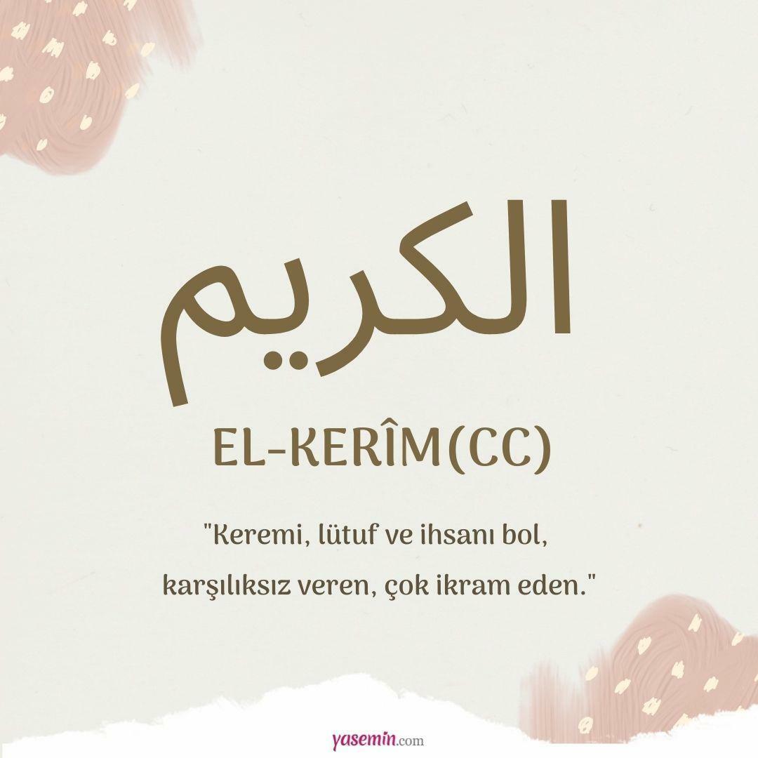 al-Karim naam