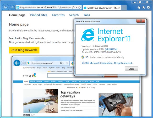 Internet Explorer 11 nu beschikbaar voor Windows 7