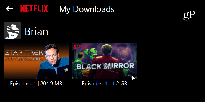 Mijn downloads Netflix