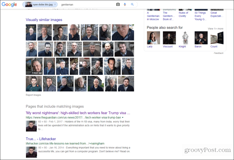 google face zoeken