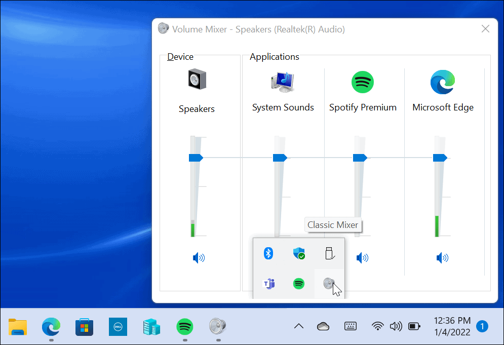 Klassieke volumemixer herstellen in Windows 11