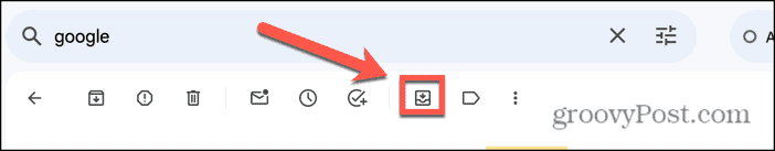gmail verplaatsen naar inbox-pictogram