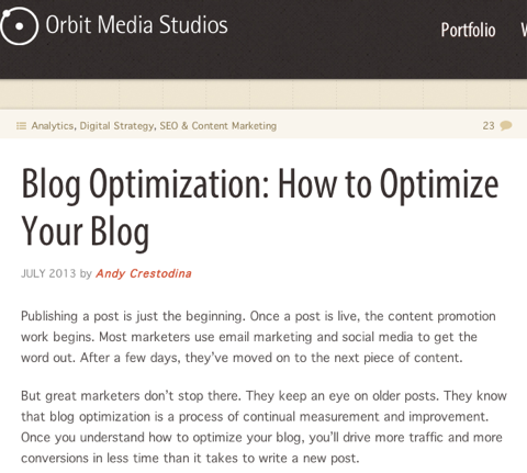 blog optimalisatie baan media