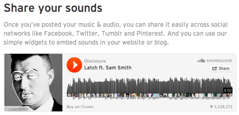 soundcloud deel uw geluiden