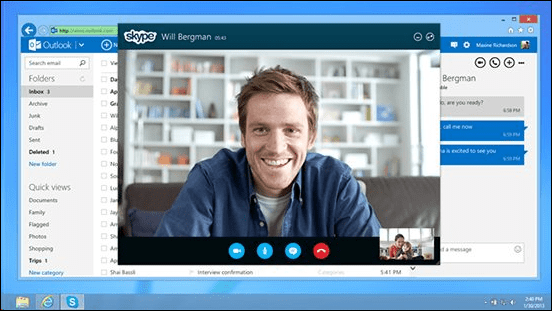 Skype nu beschikbaar via e-mail van Outlook.com