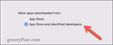 Sta app-downloads toe op een Mac