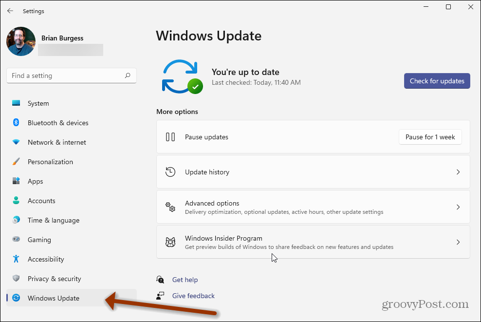 Instellingen Windows 11 Windows Update