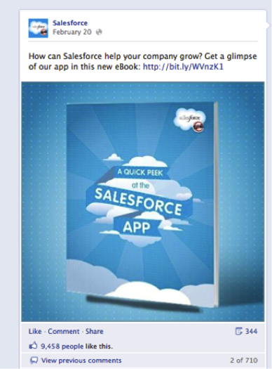 salesforce facebook-advertentie