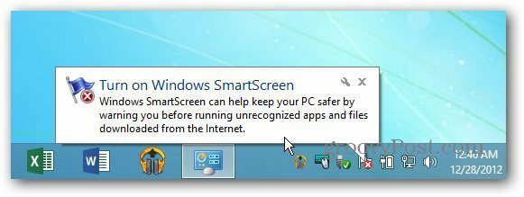SmartScreen-ballon informeren