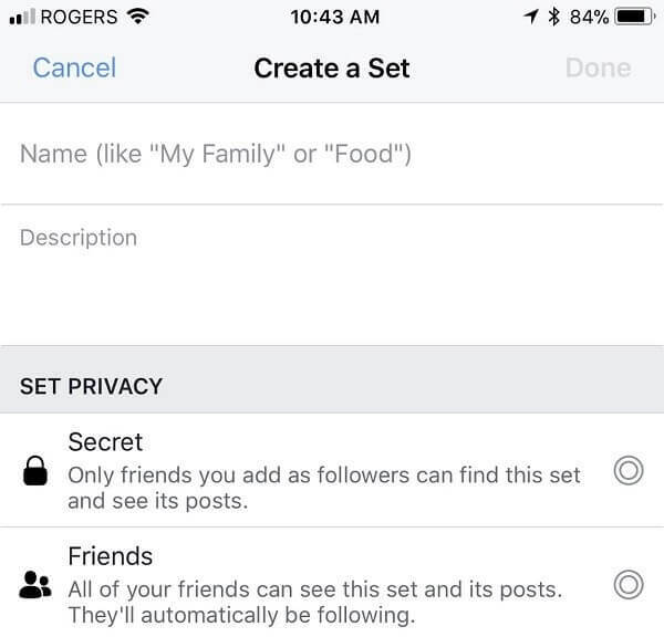 Facebook lijkt gebruikers in staat te stellen een aangepaste bestemming te selecteren voor berichten, links, video's en meer op hun persoonlijke tijdlijn. 