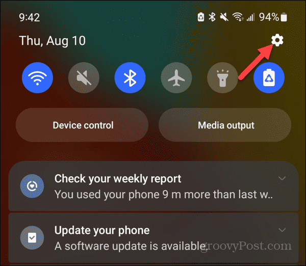 Stop Android-meldingen