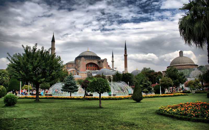 Waar ligt Hagia Sophia-moskee?
