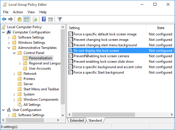 groepsbeleid-editor Windows 10