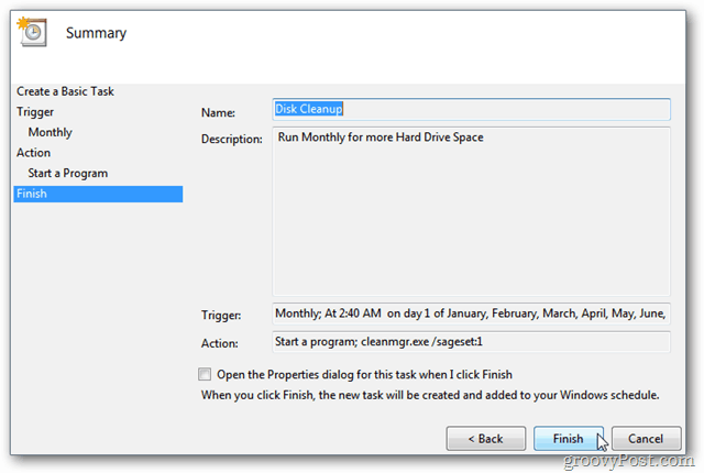 Laat Windows automatisch schijfopruiming uitvoeren met Taakplanner