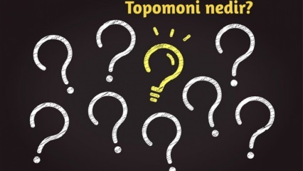 Wat is topomonie, wat onderzoekt het? Wat zijn de voordelen van topomonische wetenschap? 