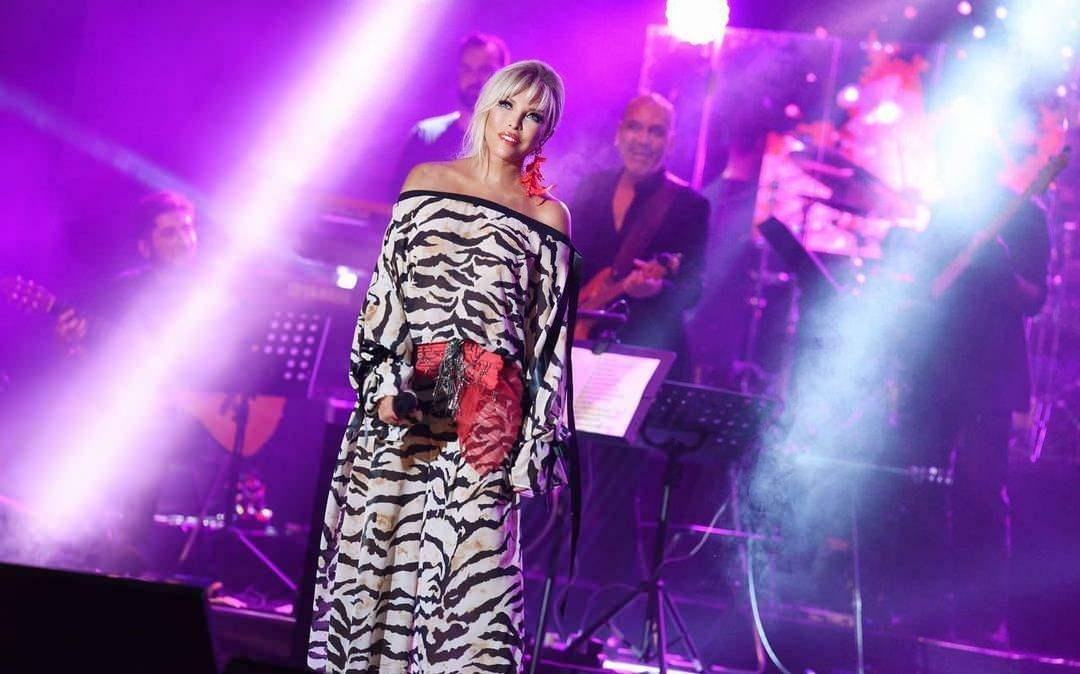 Van het concert van Ajda Pekkan in Antalya