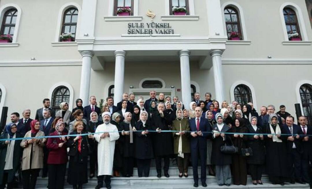 Dienstgebouw Şule Yüksel Şenler Foundation geopend onder leiding van president Erdoğan