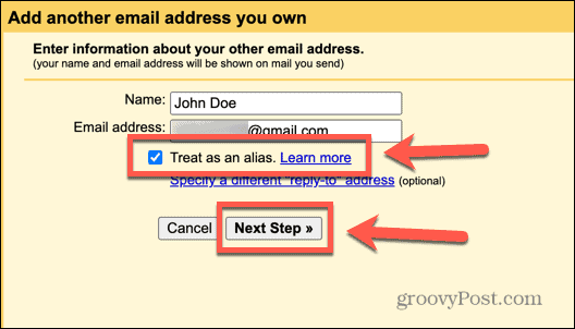 gmail volgende stap
