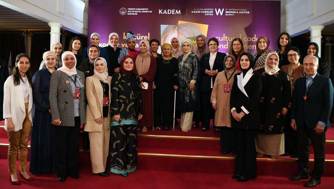 Emine Erdoğan sprak op de International Women and Justice Summit, NGO-vertegenwoordigers