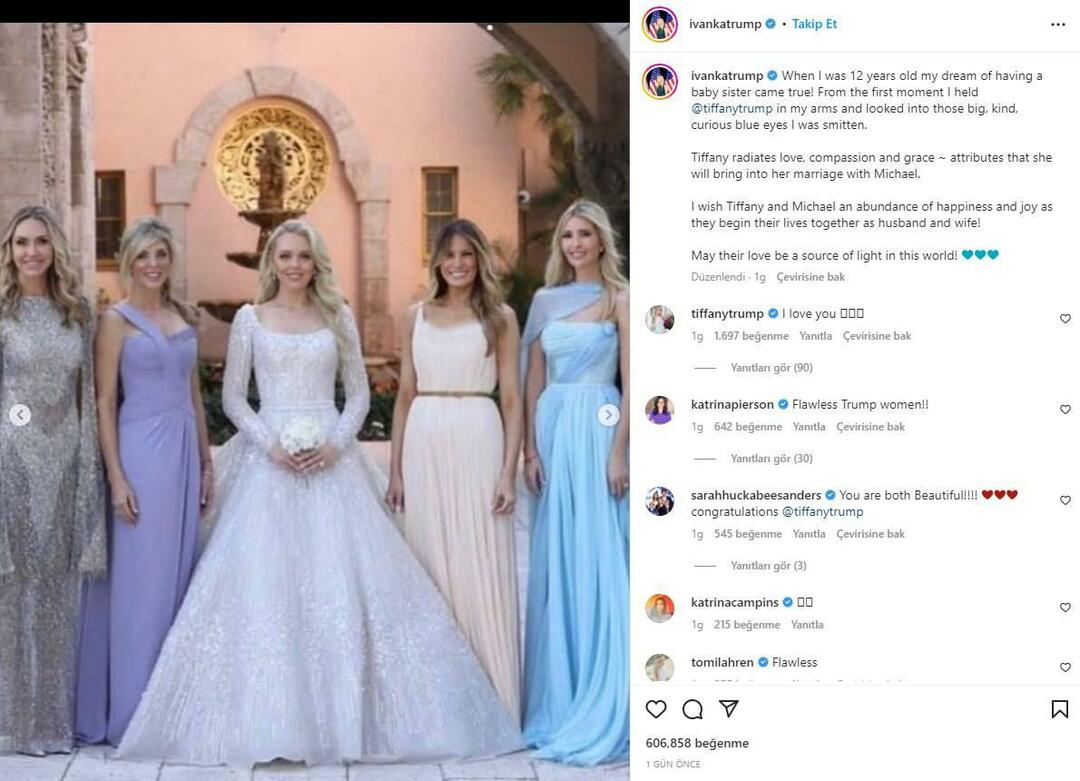 De halfzus van Ivanka Trump trouwt