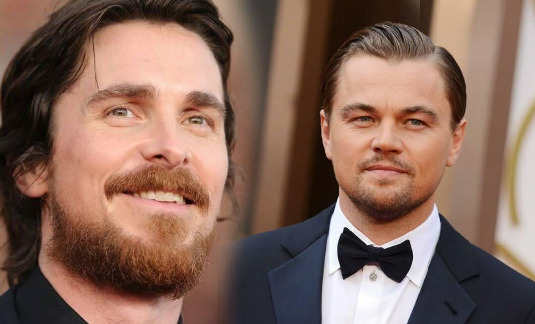 Geweldige bekentenis van Leonardo DiCaprio van Christian Bale! 