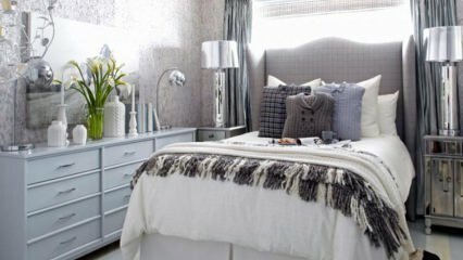 Slaapkamerdecoratie waar u zich comfortabel in winterslaap zult voelen