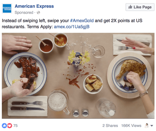 American Express Facebook-video