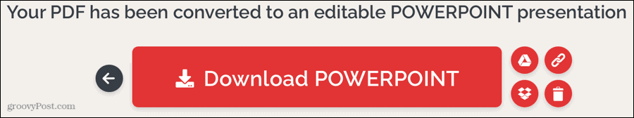 iLovePDF Geconverteerde PDF naar PowerPoint