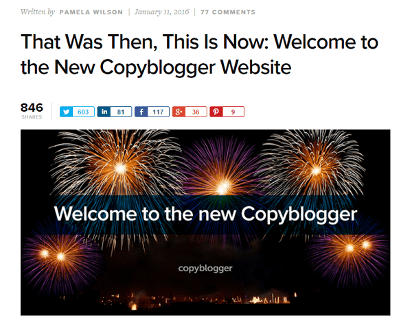copyblogger-opmerkingen komen terug
