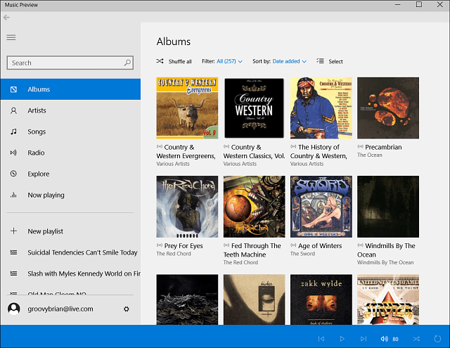 Microsoft lanceert preview-apps voor muziek en video voor Windows 10