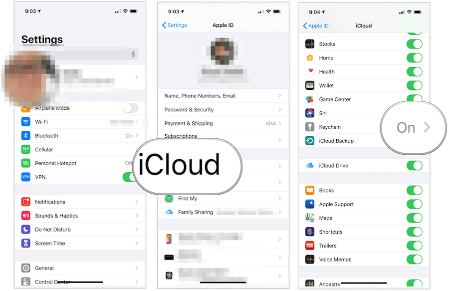 iCloud-sleutelhanger instellen iOS