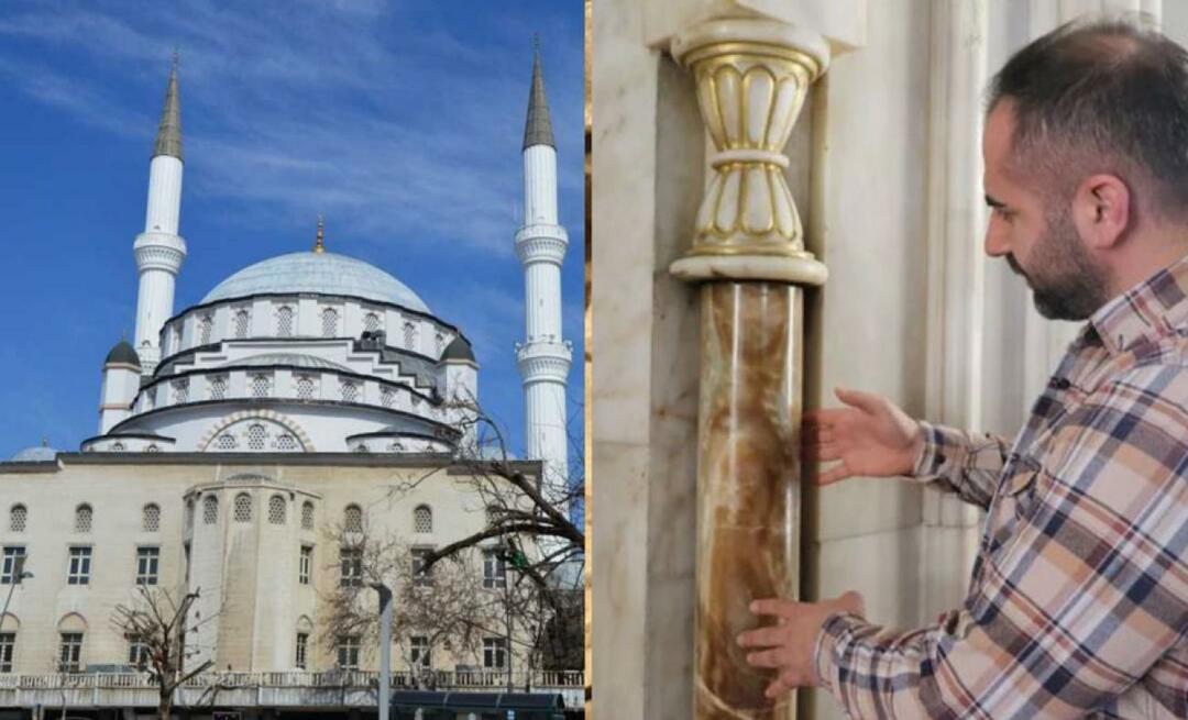 De Izzet Pasha-moskee in Elazig werd niet getroffen door 3 aardbevingen dankzij de evenwichtskolommen!