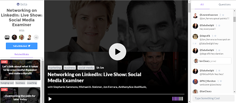 LinkedIn Podcast op Blab