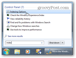 windows 7 start menu zoeken