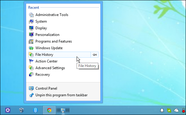 Configuratiescherm vastzetten op Windows-taakbalk