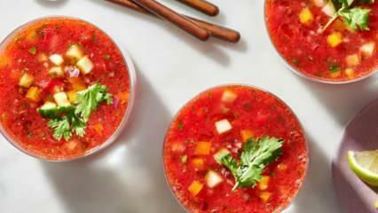 Hoe maak je geweldige watermeloensoep? Recept voor watermeloensoep
