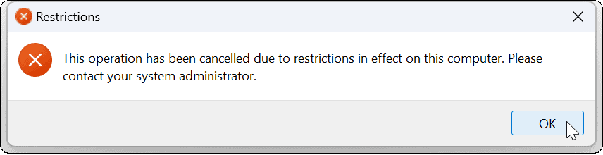 Blokkeer gebruikers van instellingen in Windows 11