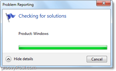 Windows 7 maakt automatisch verbinding en zoekt naar problemen