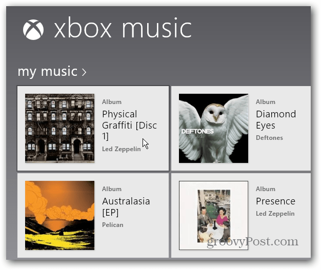 Kies Album Xbox Music