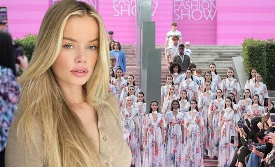 Het wereldberoemde model Frida Aasen, die in Antalya op het podium zal verschijnen, heeft de traditie niet gebroken! 
