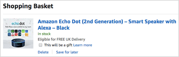 Amazon's Echo Dot was een topverkoper voor Kerstmis 2017.