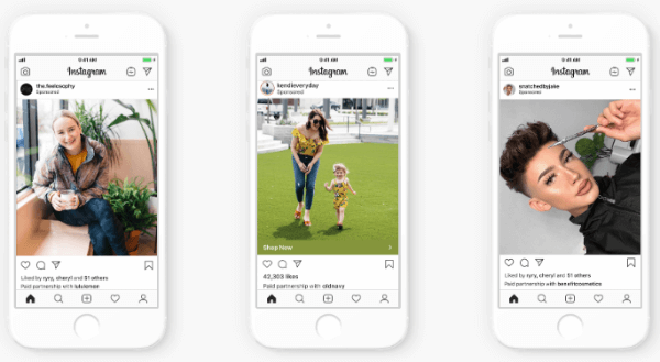  Instagram rolt branded content-advertenties uit voor alle adverteerders, waardoor merken advertenties kunnen maken met organische posts van de influencers waarmee ze een relatie hebben.