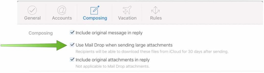 Bestanden verzenden via Mail Drop op iPhone met iCloud