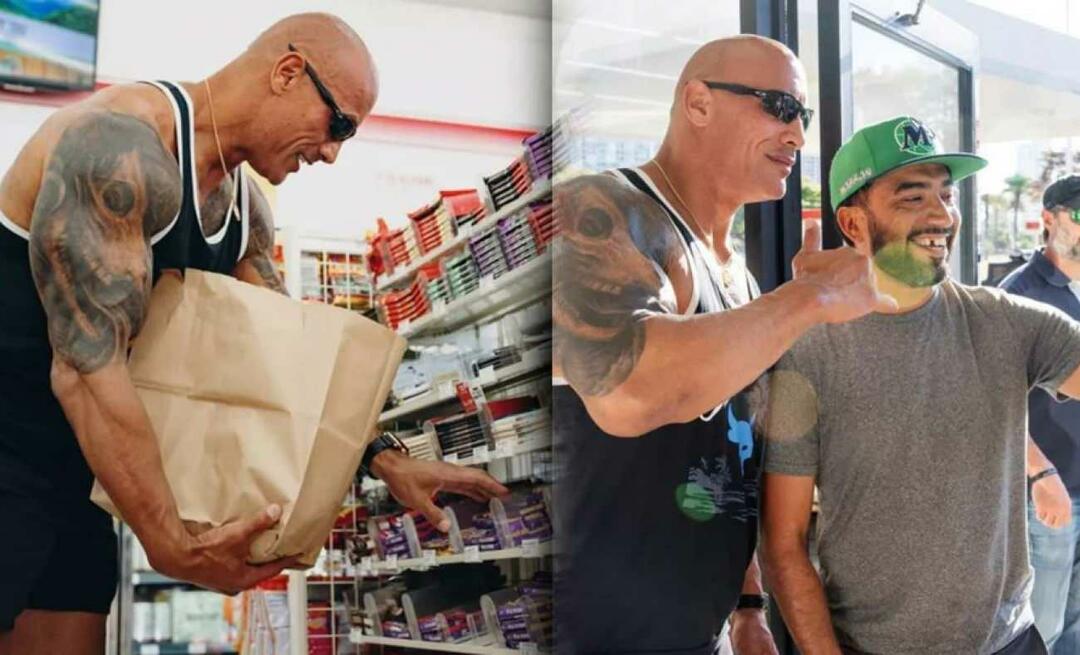 Hij stapte de winkel binnen waar hij jaren geleden stal, nu als een ster! Dwayne Johnson bij de supermarkt...