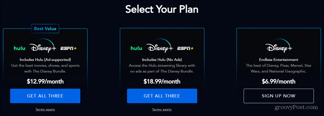 Disney Plus voegt een nieuw bundelplan toe met advertentievrije Hulu
