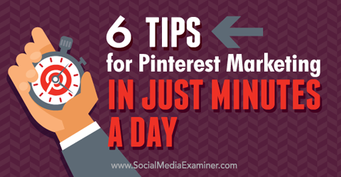Pinterest-marketing in minuten