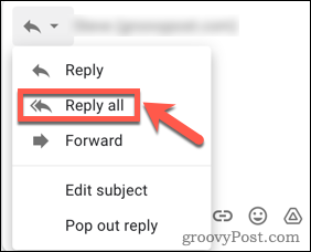 Alle Gmail-ontvangers beantwoorden