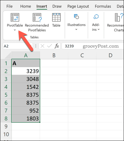 Een draaitabel invoegen in Excel